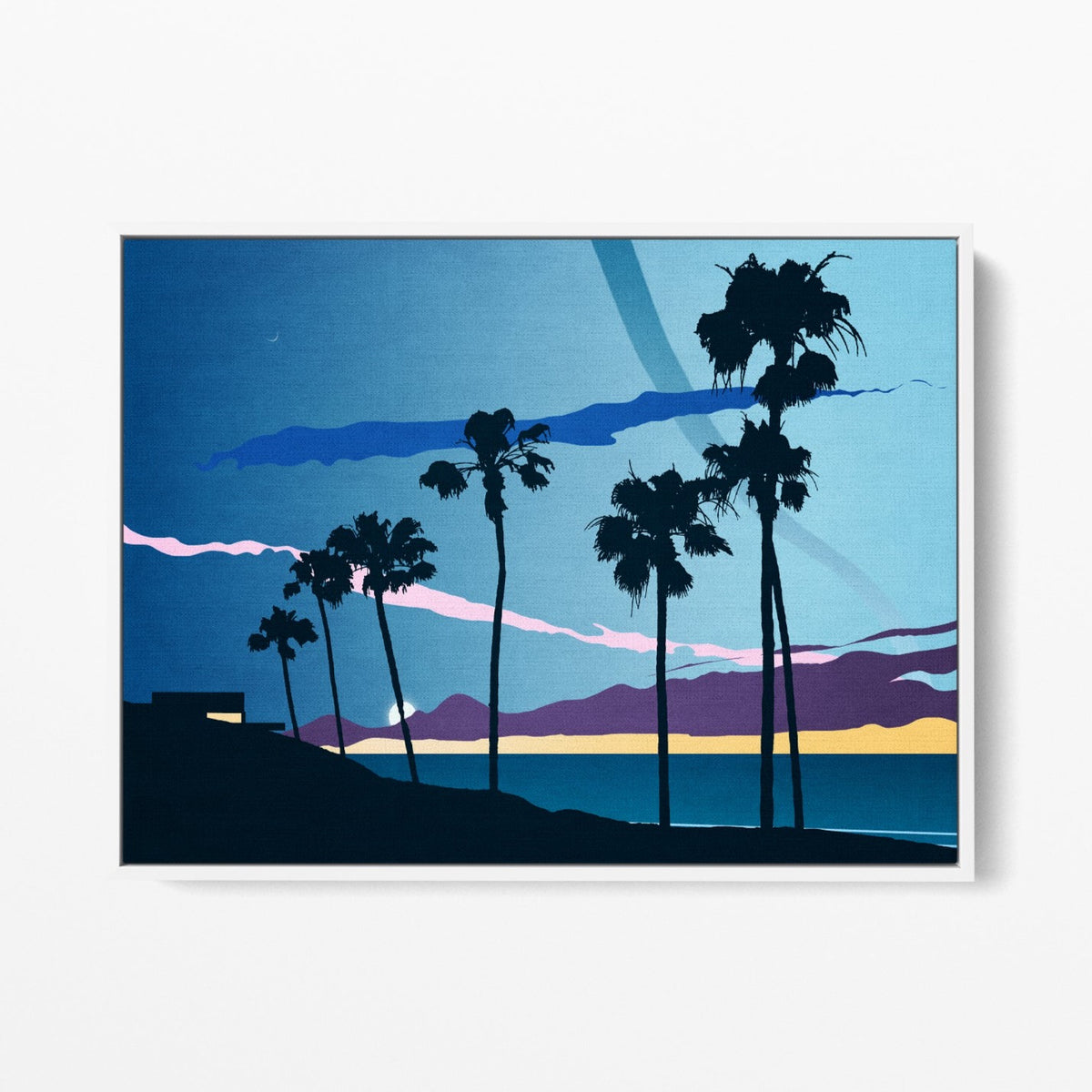 Mid Century Beach Canvas Wall Decor Hellström Prints