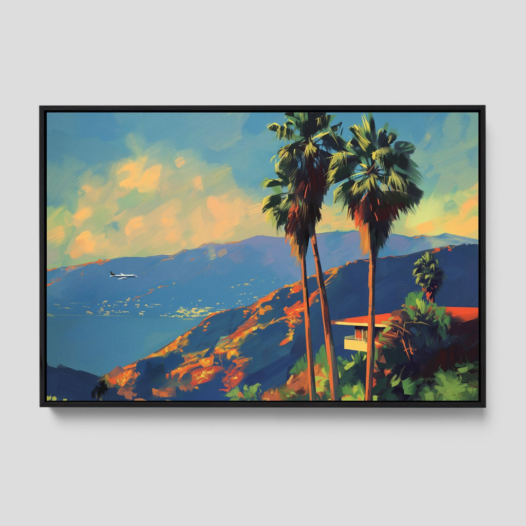 Mid Century Modern Travel Poster Print.