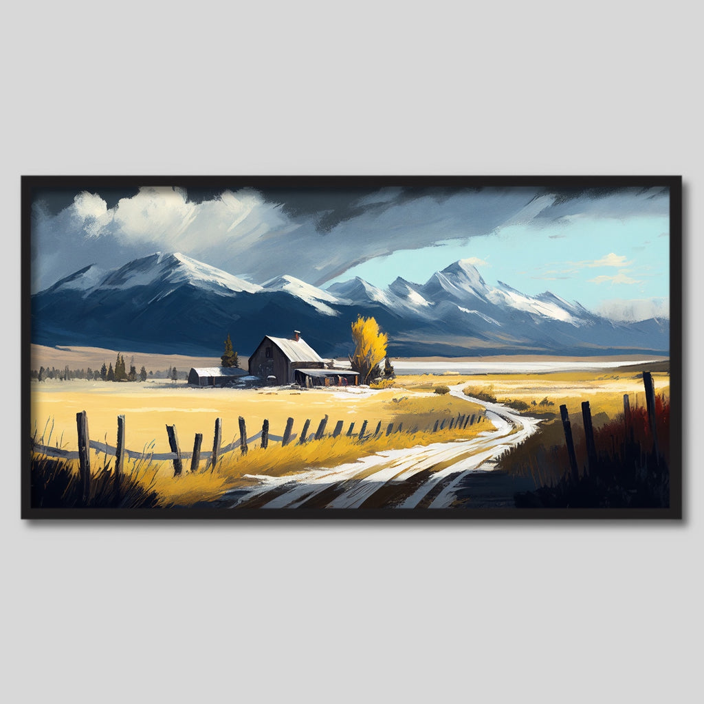 Horizontal Modern Farmhouse Wall Art Decor.