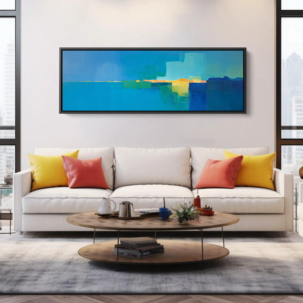An extra long Contemporary Abstract Artwork.