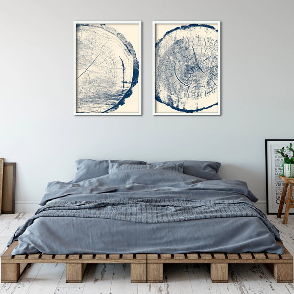 Douglas Fir woodcut artwork set on fine art paper or canvas, framed or unframed.