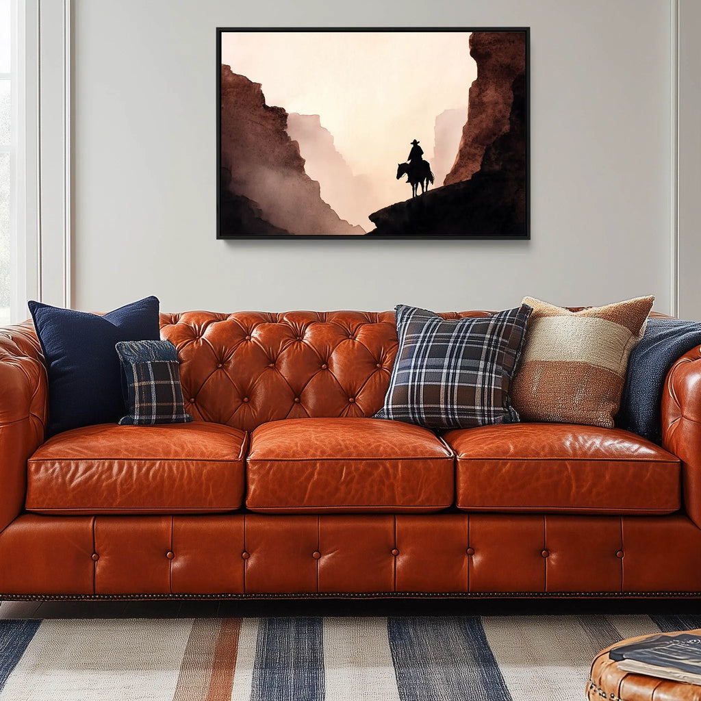 Desert Landscape Wall Print in Neutral Tones.