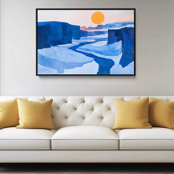 A Large Abstract Desert Painting.