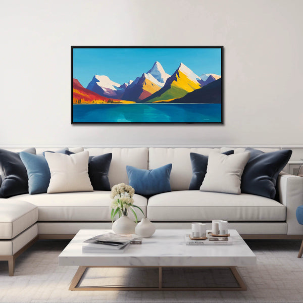 A Big Colorful Modern Scenery Art.