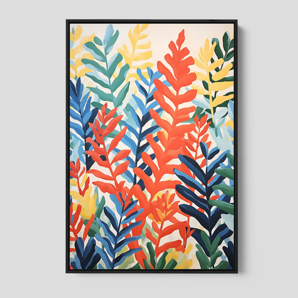 A Modern Botanical Artwork in Vibrant Colors.