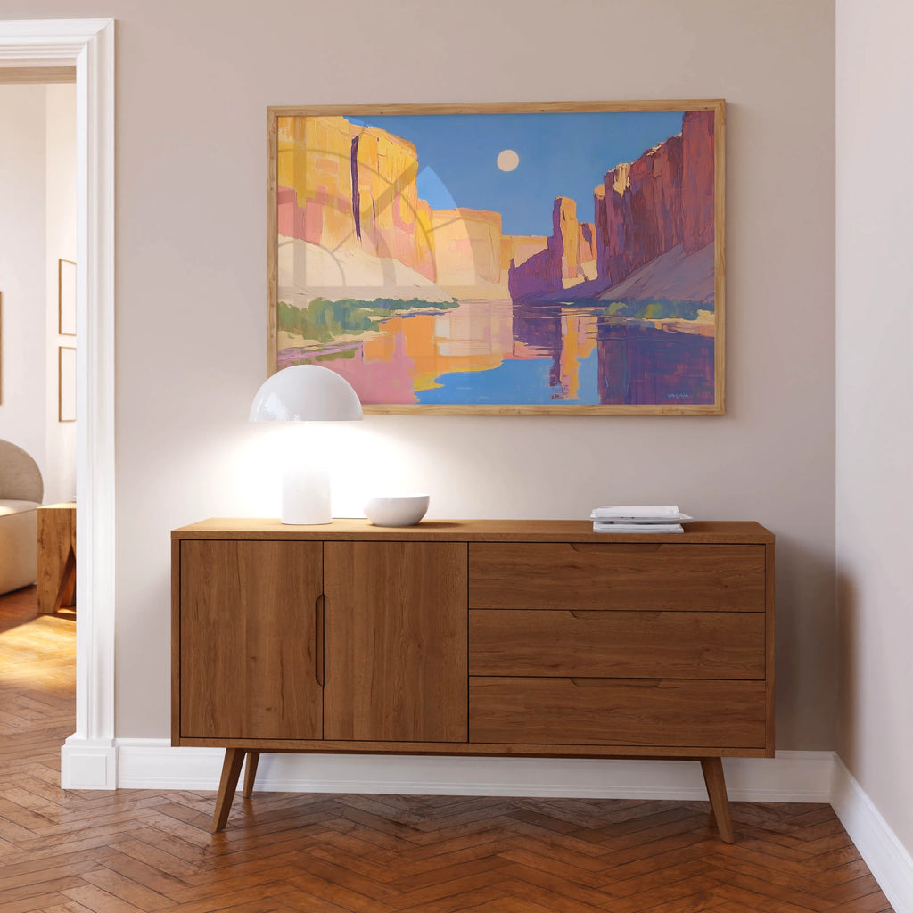 A Modern Horizontal Southwest Wall Art.
