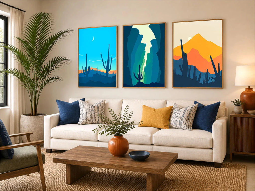Desert Wall Art Sets | Colorful Southwest Collection – Hellström