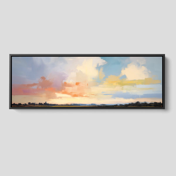 Panoramic Abstract Landscape Painting