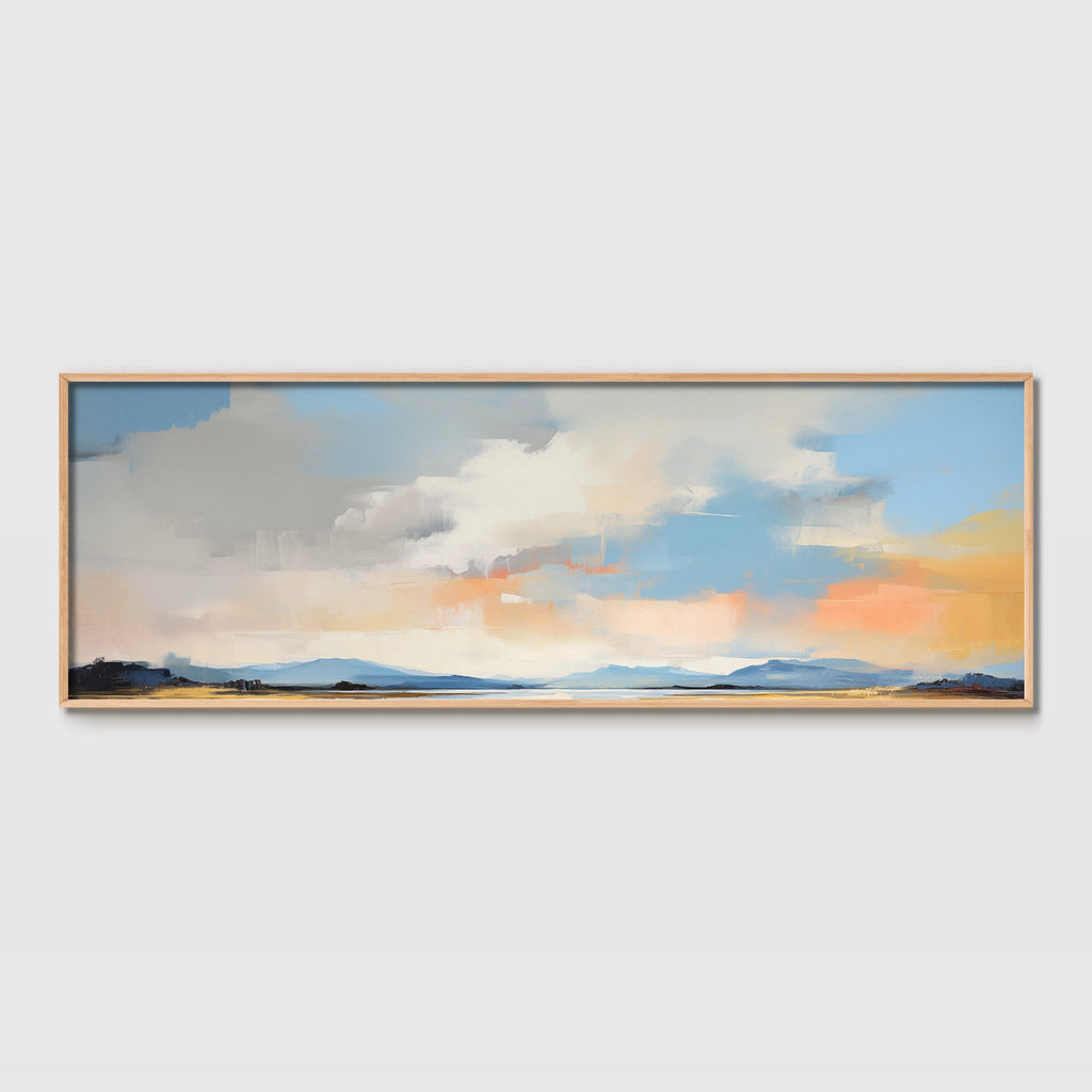 A wide minimalist sky art print.