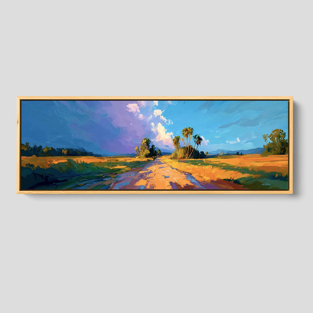 An Original Florida Scenery Artwork Framed.