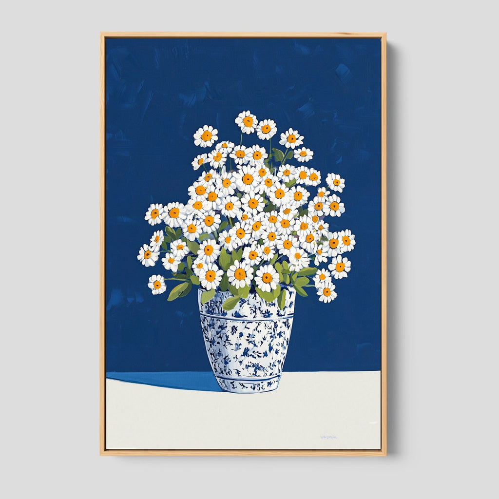 A framed Daisy Flower Illustration