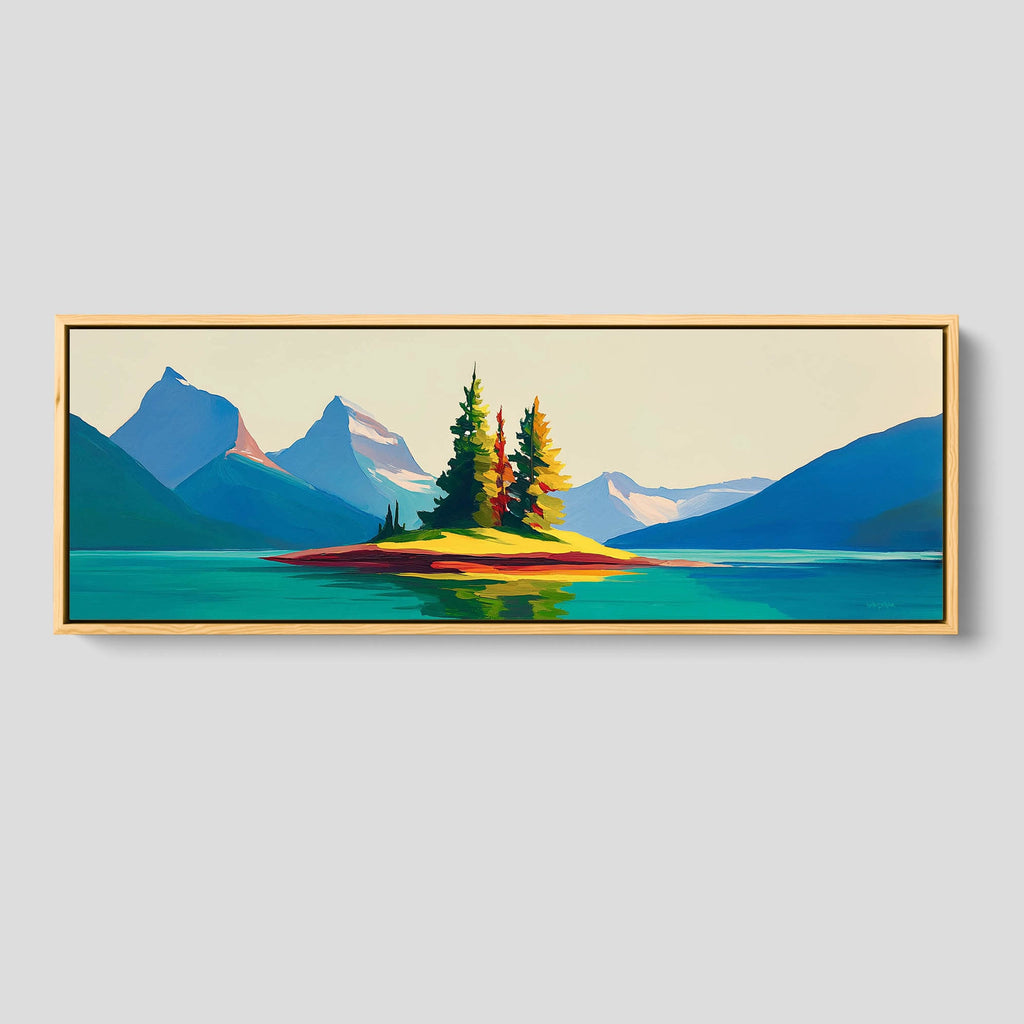 A Long Mountain Lake Canvas Print 
