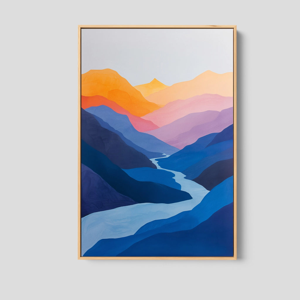 Mid Century Modern Landscape Print 