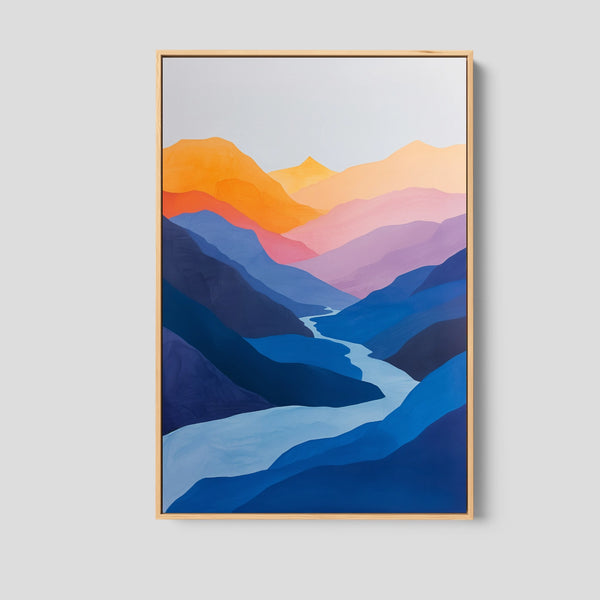 Mid Century Modern Landscape Print 