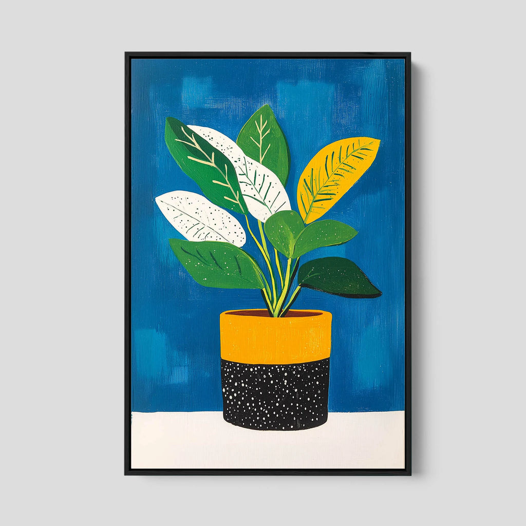 Colorful Botanical Artwork in Bold Colors.