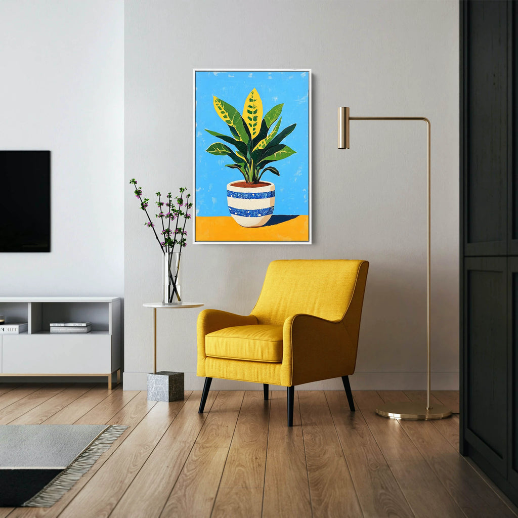 An Abstract Houseplant Artwork.