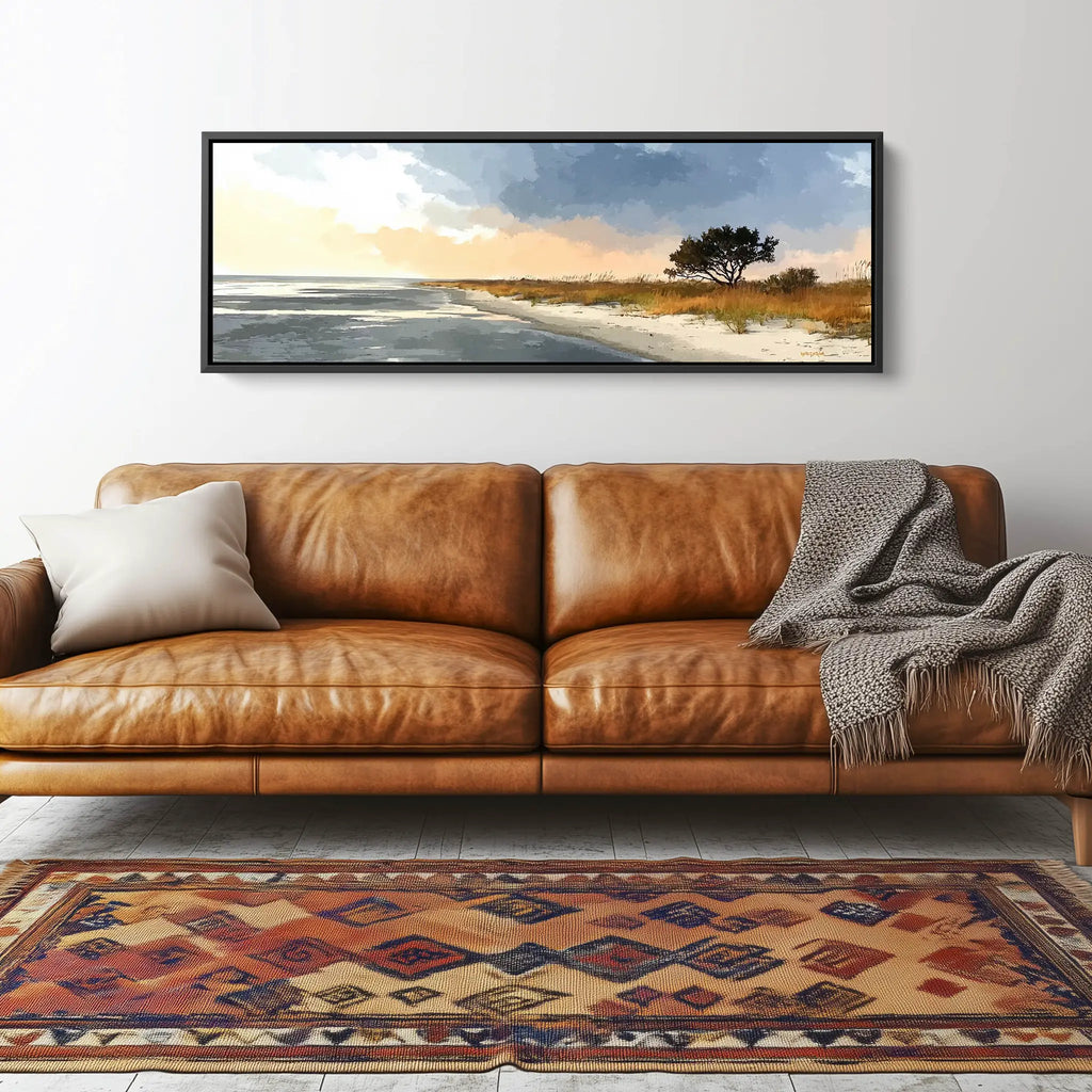 A long Huntington Beach Nature Wall Art.