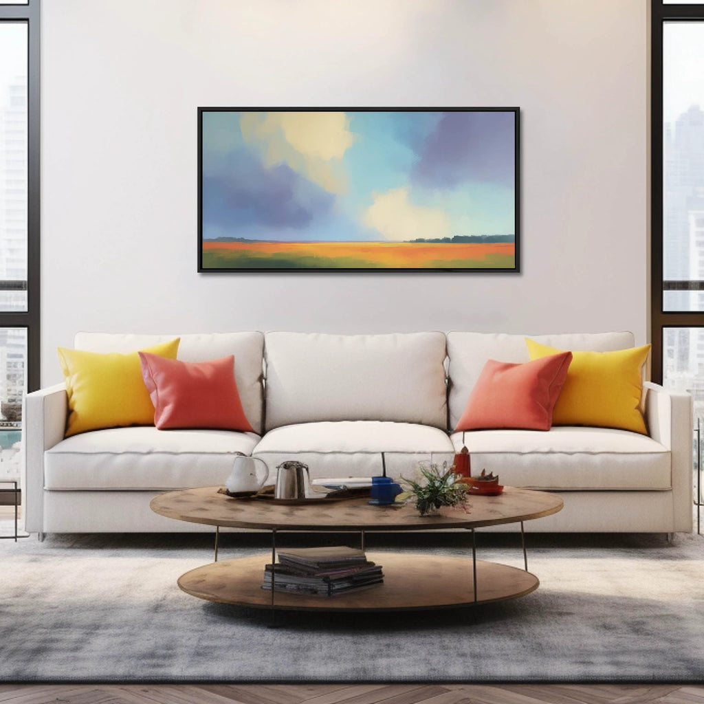 Soft Horizon Landscape Painting.