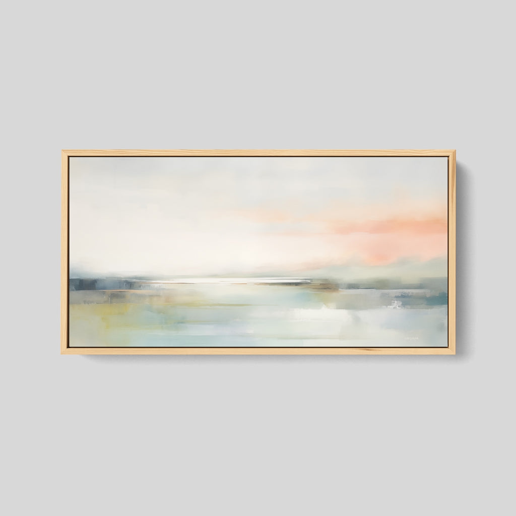 Minimalist Abstract Painting Art Print in Light Colors.