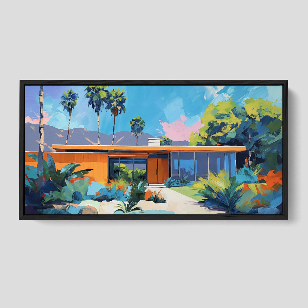 Mid-Century Modern House Print.