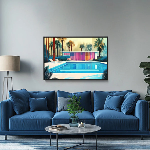 Mid-Century Style Wall Decor in Vibrant Colors.