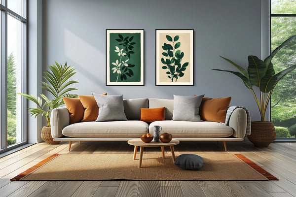 Minimalist Botanical Art Set - Farmhouse Wall Decor