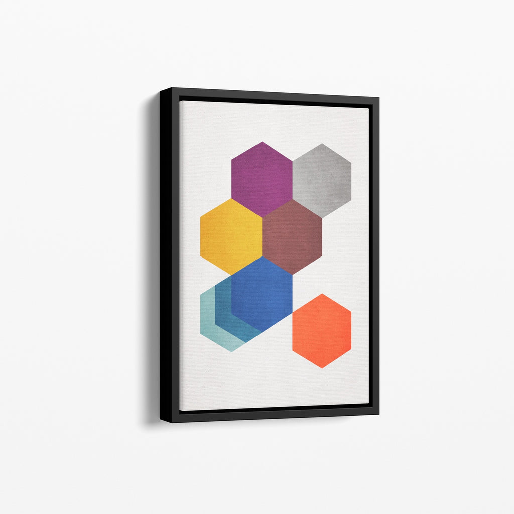 A minimalist MCM canvas artwork.