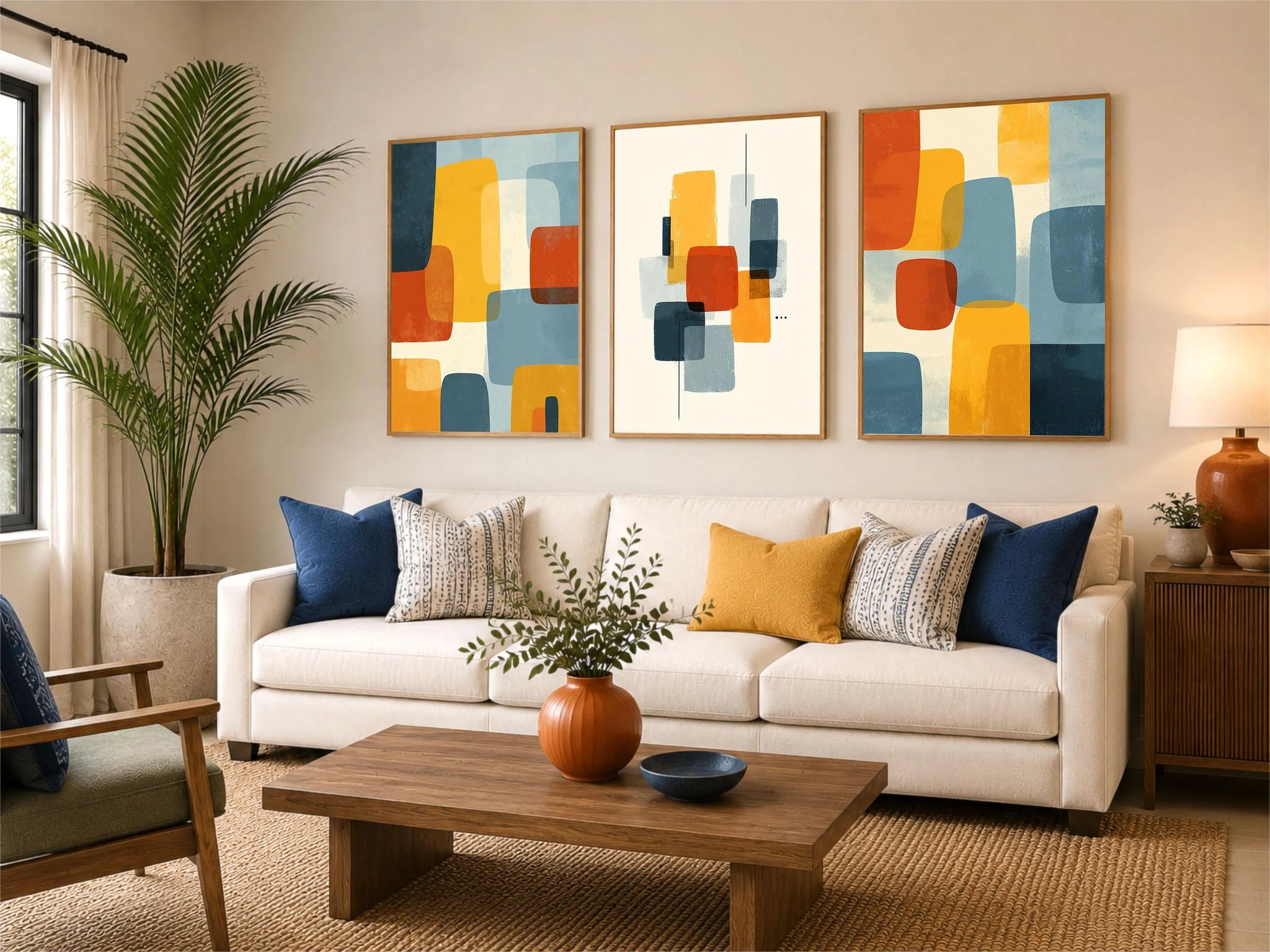 Mid Century Modern Art Sets | Retro Wall Decor – Hellström Prints