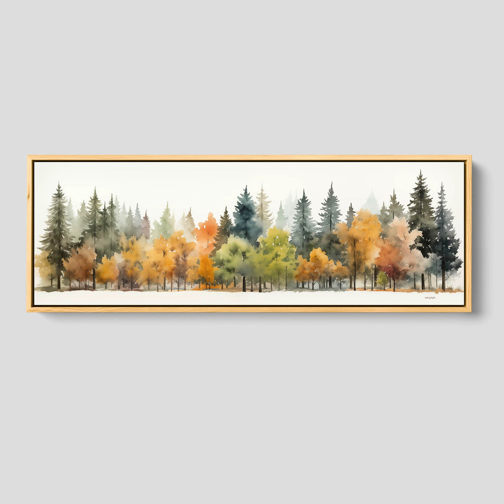 Watercolor Trees Wall Art Print.