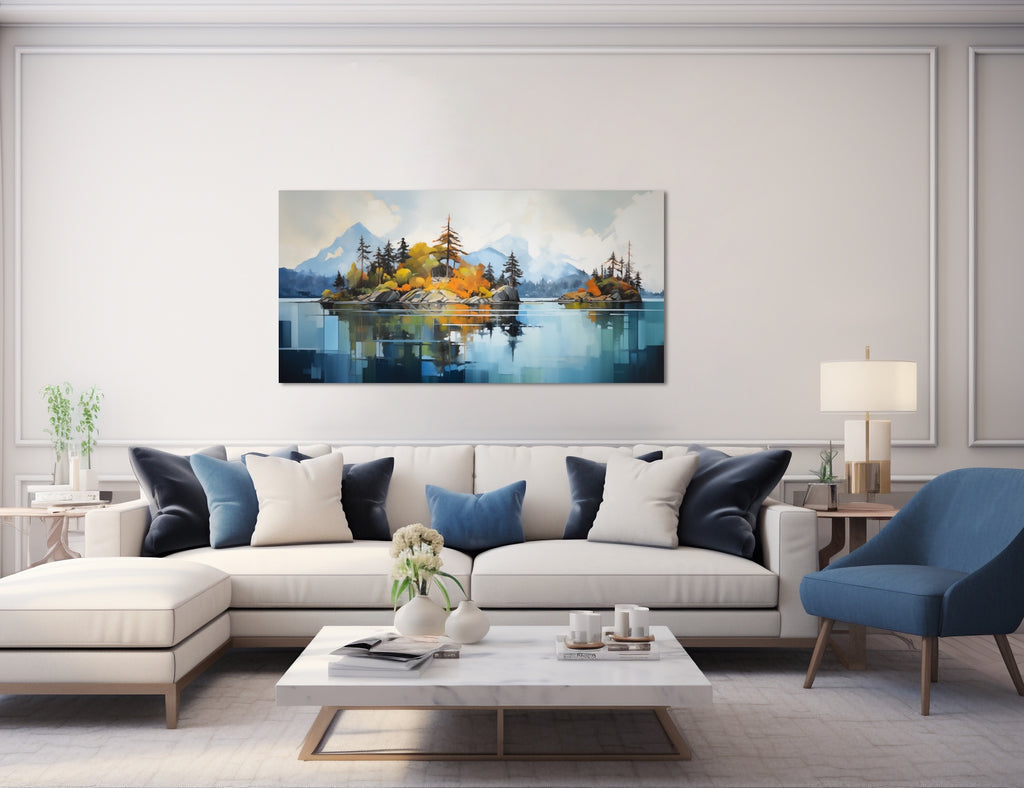 A peaceful artwork evokes a sense of serenity and calm, bringing the beauty of nature into your living space.