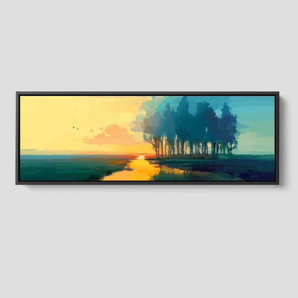 A Horizontal Wetlands Landscape Print.
