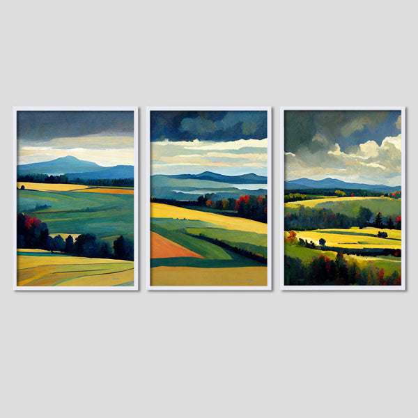 Country Fields Farmhouse Wall Art Set.