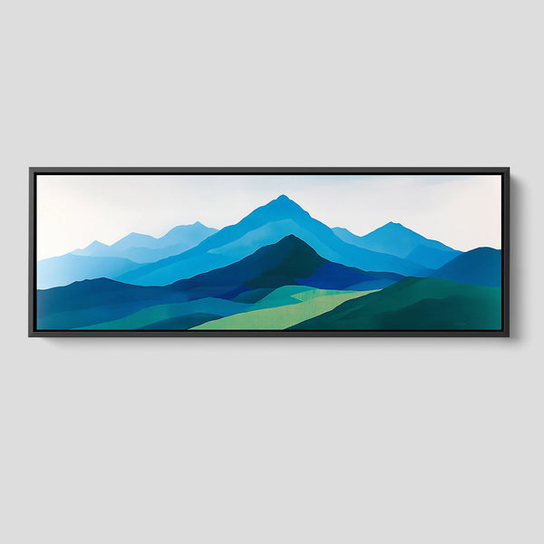 A Green and Blue Nature Print