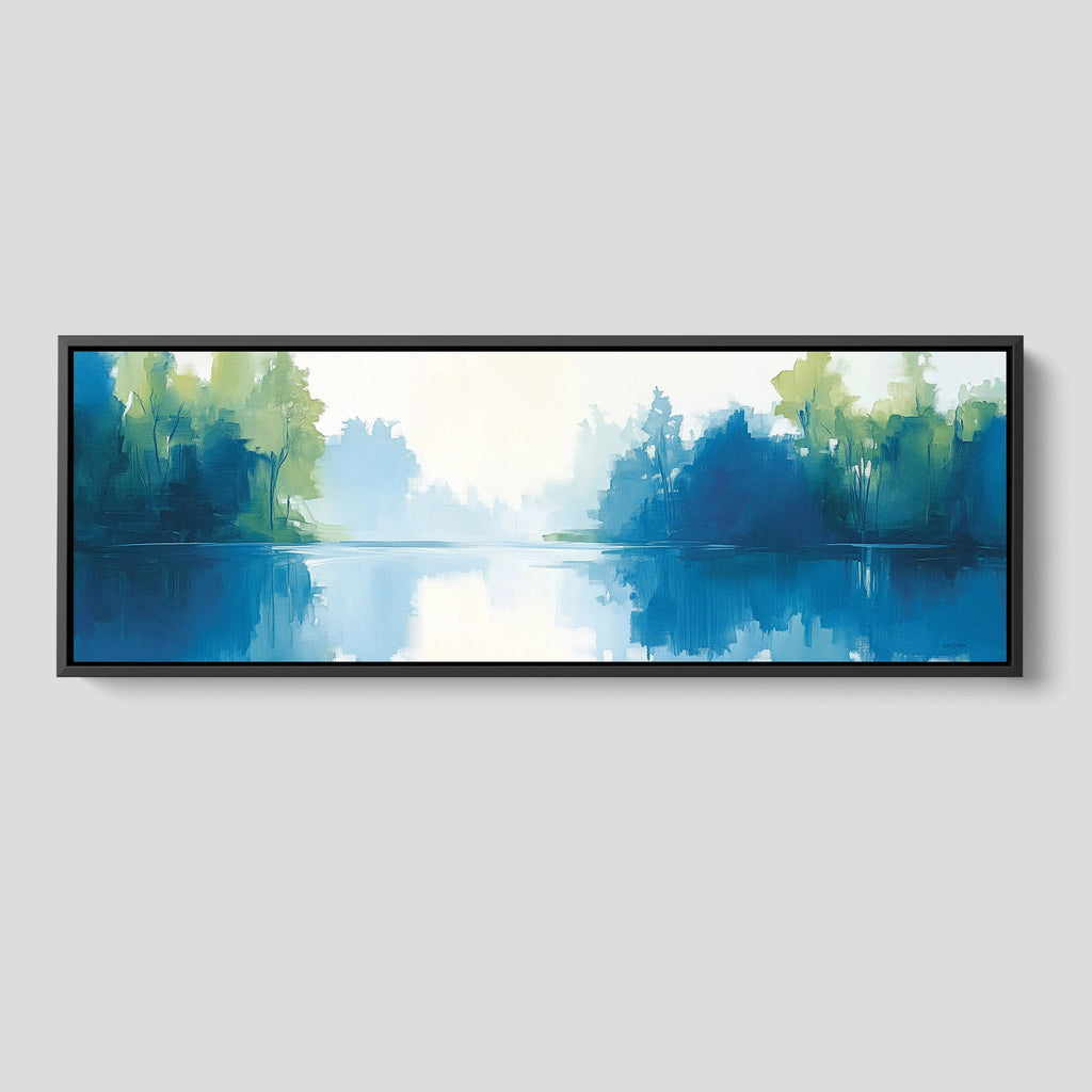 A Large Minimalist River Painting