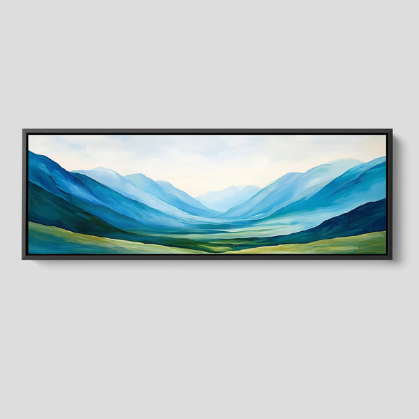An extra wide Mountain Valley Art Print .