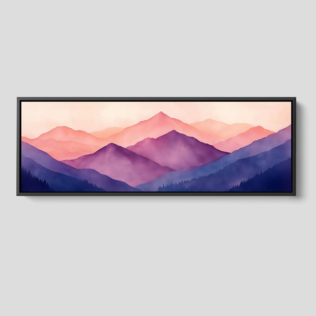 A Mountain Artwork in Warm Colors.