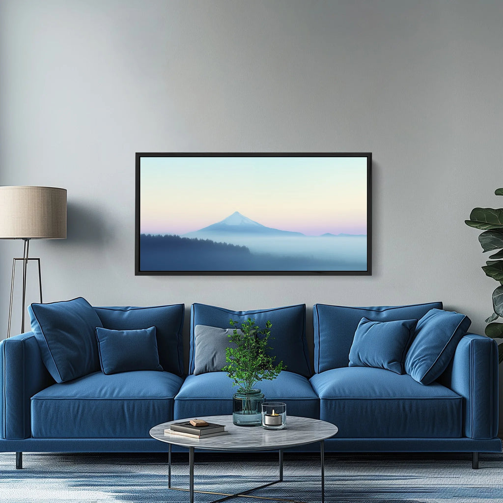 Minimalist Landscape Print in Pastel Colors.