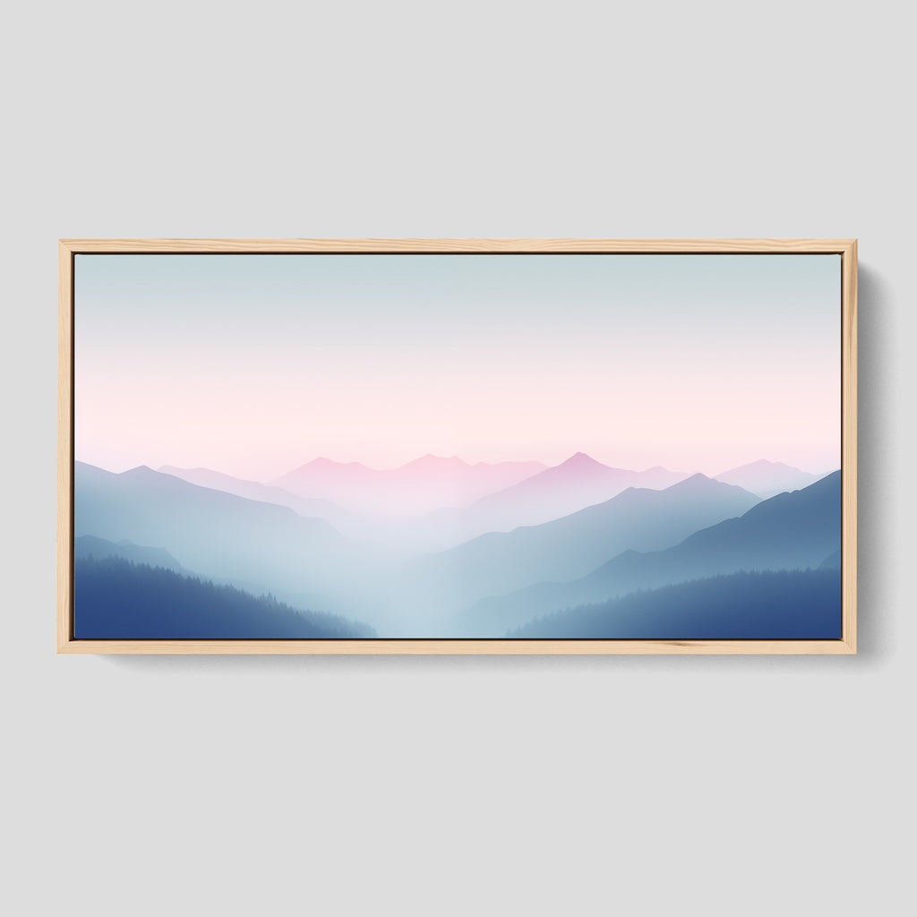 Framed Minimalist Abstract Nature Home Decor.