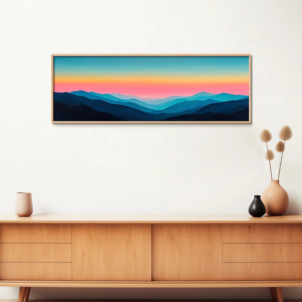 An extra large horizontal landscape wall art print