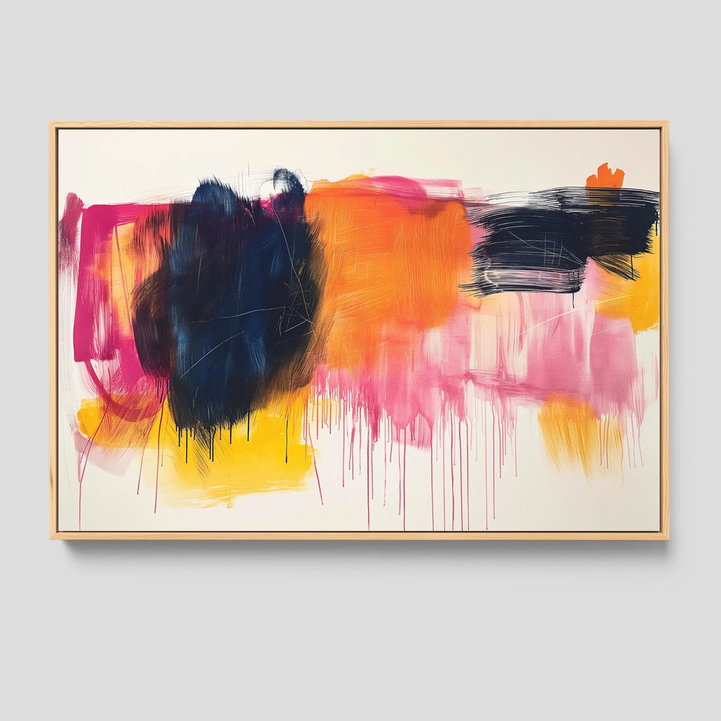 Bold Abstract Wall Art in Vibrant Hues.