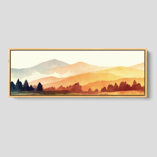 A Pocono Mountains Wall Art in Warm Hues.