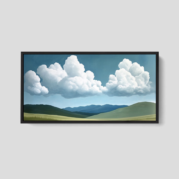 Nature Print of Green Hills
