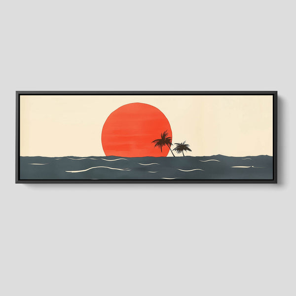 A huge Retro Ocean Sunset Print.