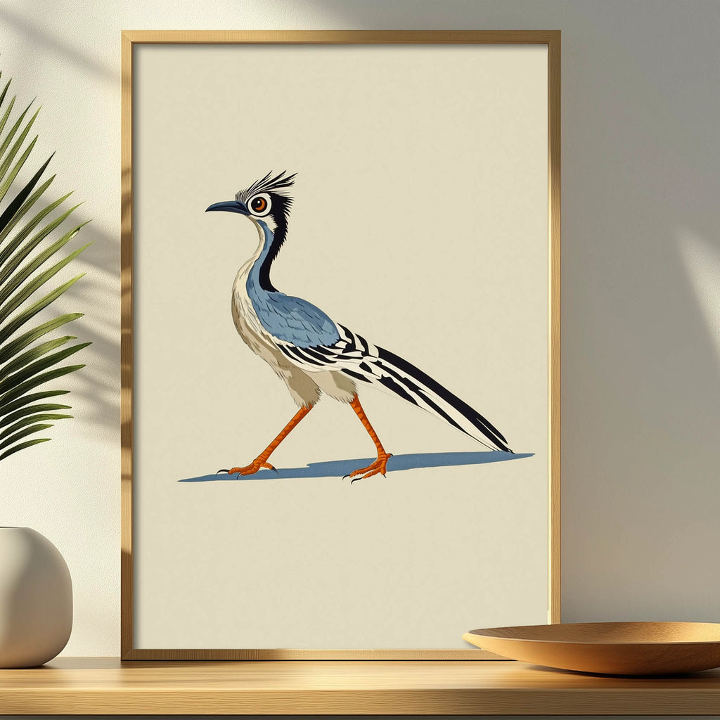 A Vertical Retro Desert Wall Art.