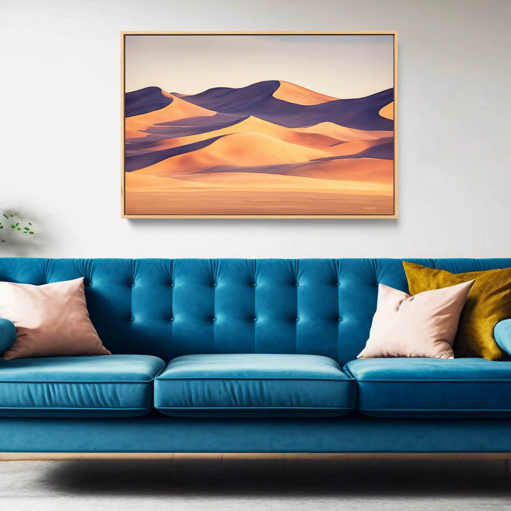 A large Modern Desert Wall Decor in warm tones.