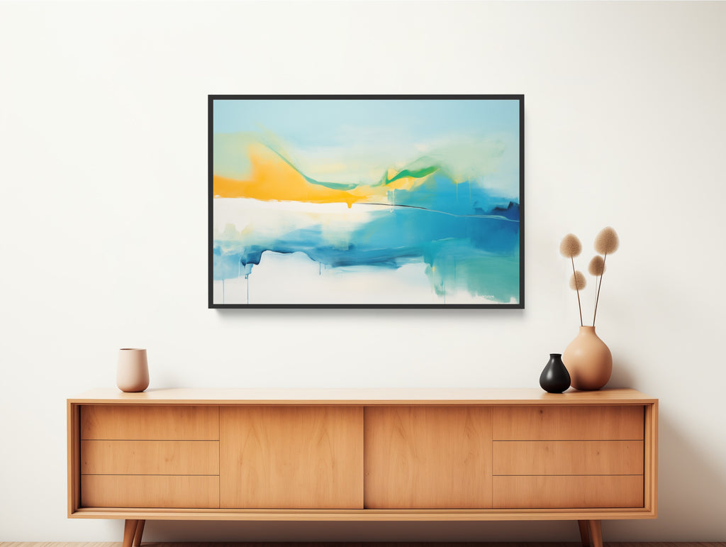 With its unique design and subtle color palette, this delicate abstract artwork is sure to impress any guests and bring a sophisticated touch to your home decor.