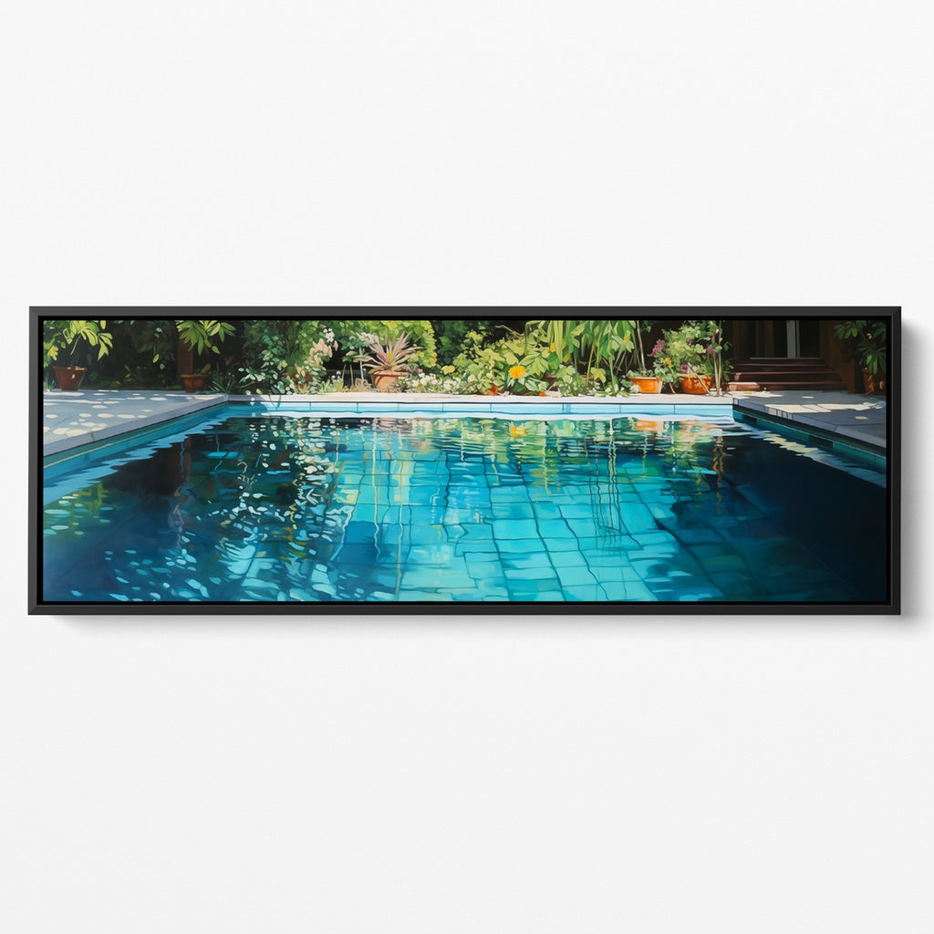 Long Swimming Pool Living Room Wall Decor.
