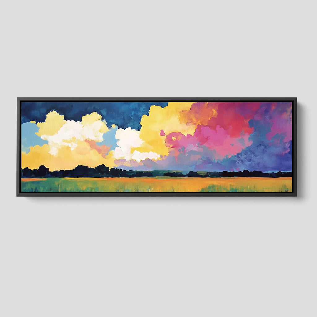 A Texas Landscape Painting in Vibrant Colors.