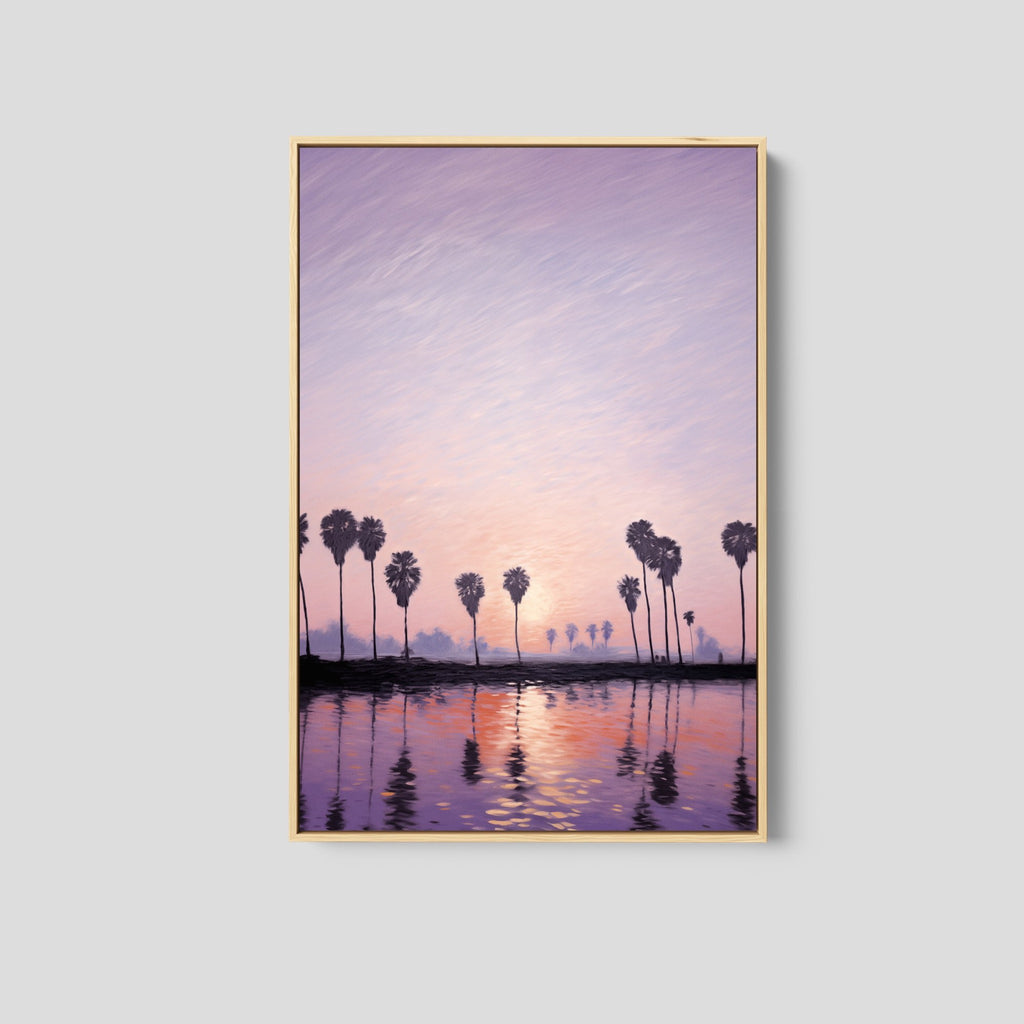 A Vertical Palm Tree Wall Art.