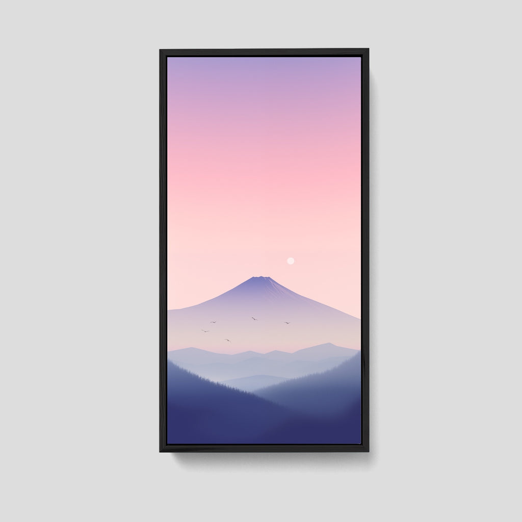 Vertical Mount Fuji Landscape Wall Art.